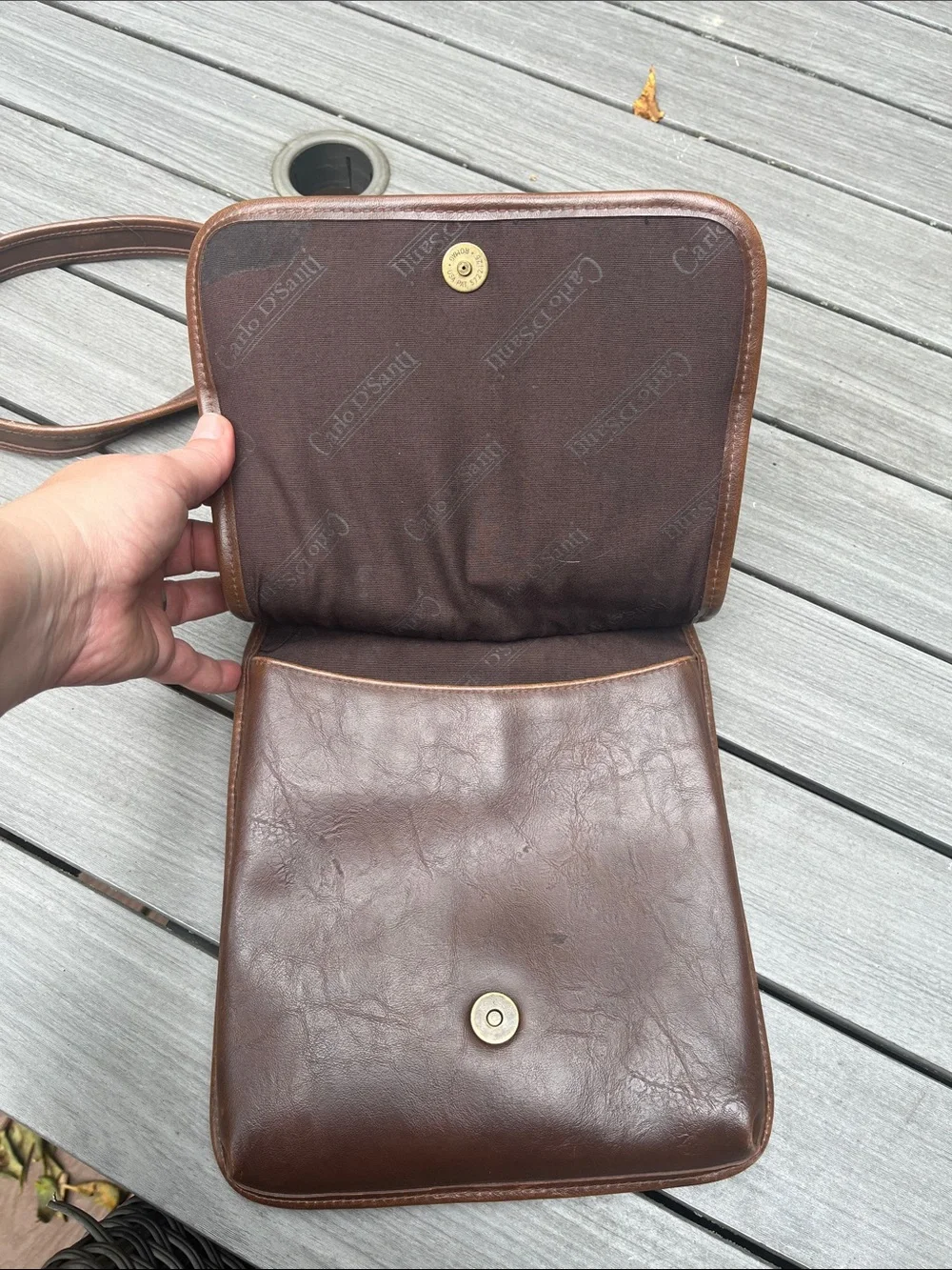 Men's Brown Leather Messenger Crossbody Bag - Classic Everyday Carry